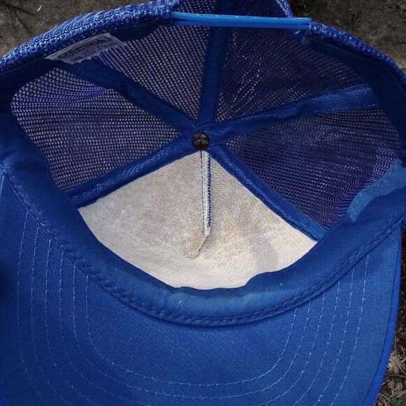 Deadstock Vintage Crusaders 386 Bomb Group Patch Snap Trucker Hat - Picture 6 of 7